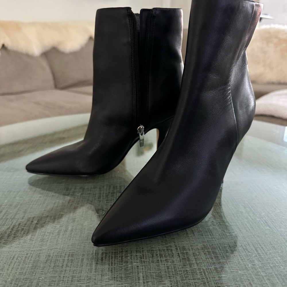 Marc Fisher Sleek Black Heeled Boots